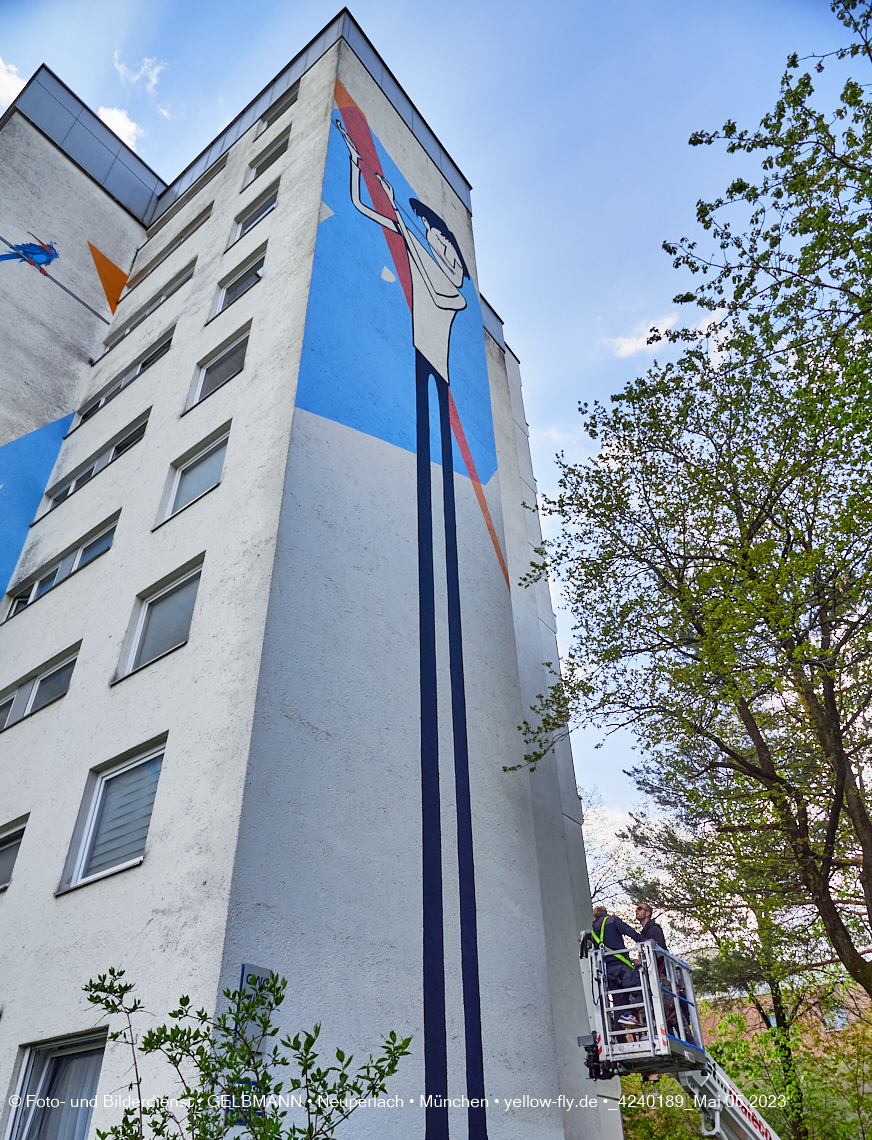 05.05.2023 - Graffiti am Karl-Marx-Ring 75 in Neuperlach